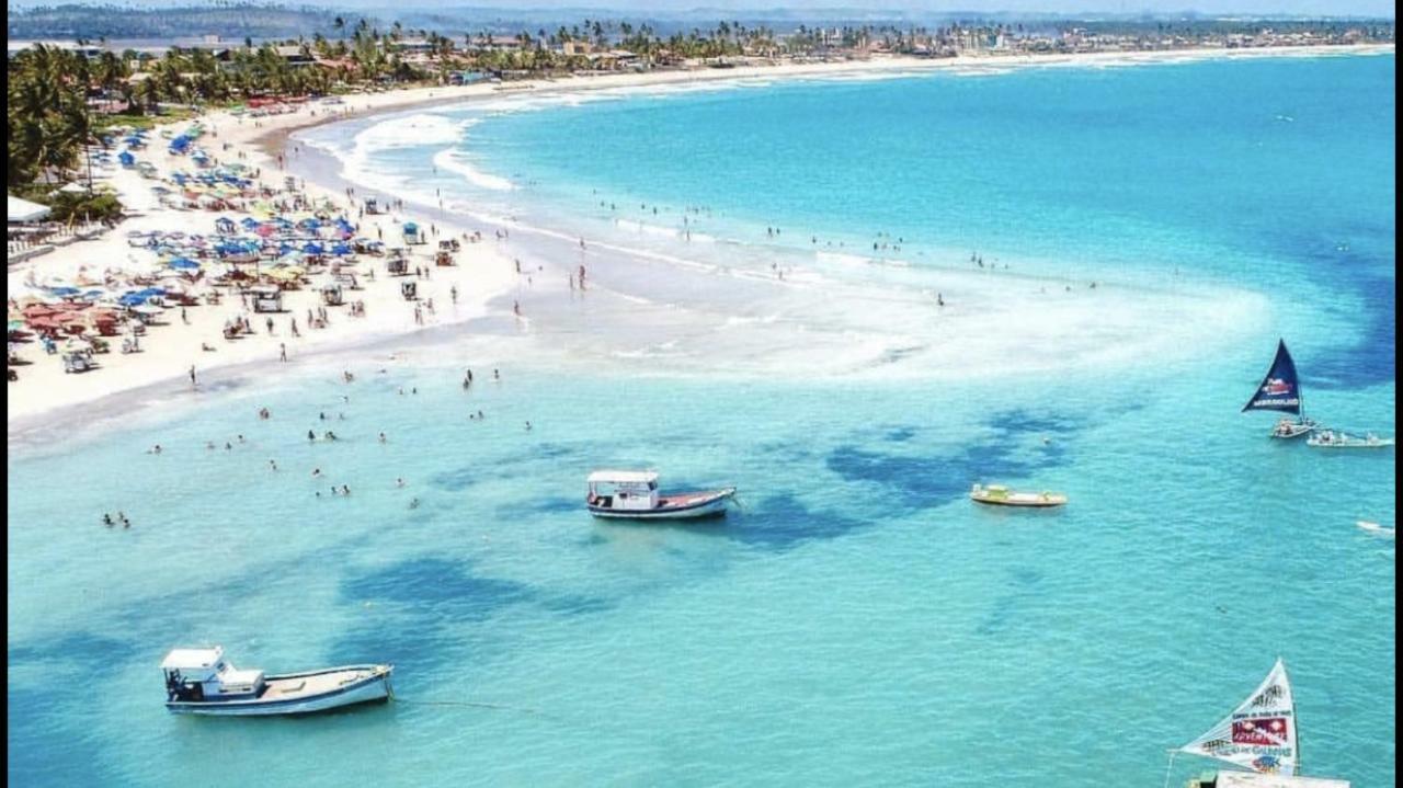 Flat Excelente Em Porto De Galinhas Palm Village Acqua Frente Para As Piscinas Buitenkant foto